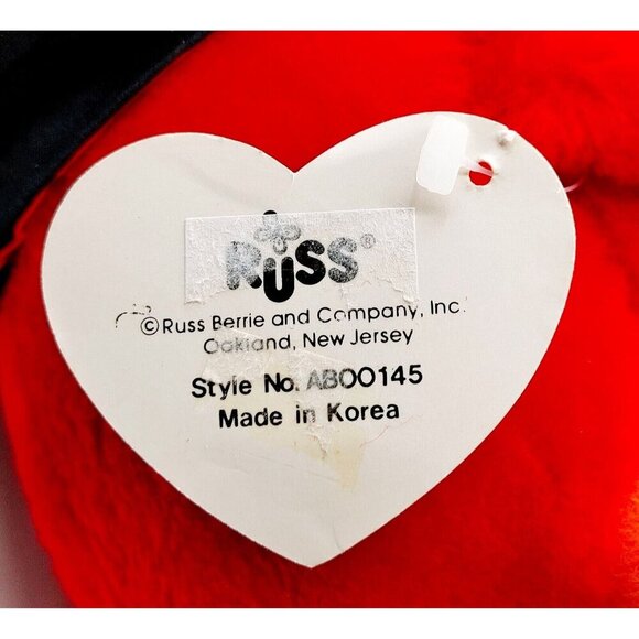 Hot Stuff Bear Devil 10" Stuffed Toy Plush Russ Valentines Day Plush - Picture 4 of 6